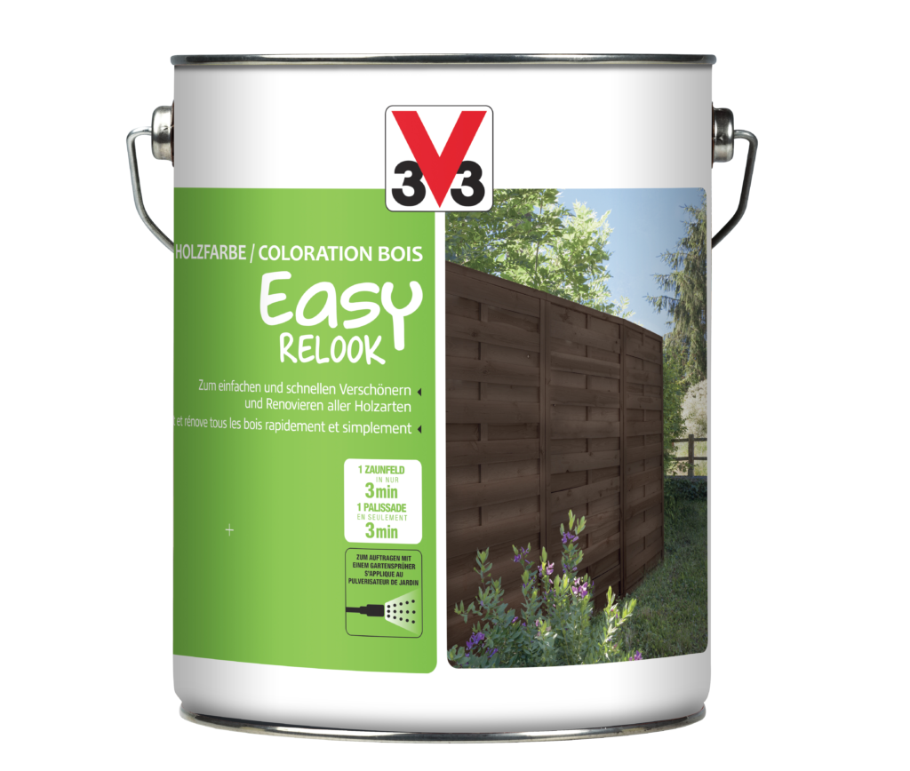 La Coloration bois Easy Relook V33 est idéale pour renouveler, protéger et décorer tous les types de bois, neufs ou traités.